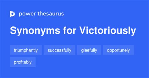 victoriously synonyms